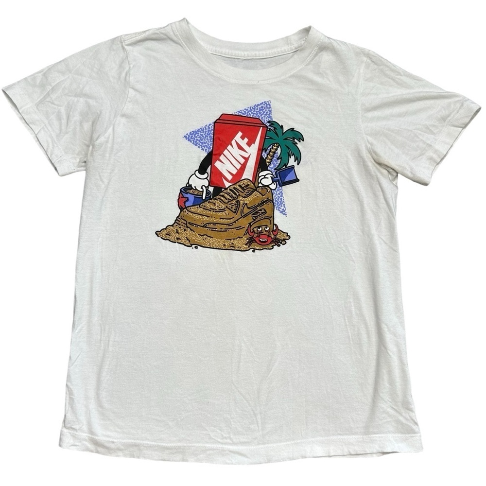 Nike Summer Graphic Tee Shoebox Sand Castle Size Large